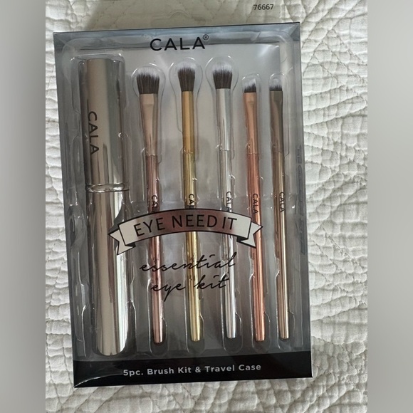 CALA Rose Gold Eye Makeup Brush Set NWT - Picture 3 of 3
